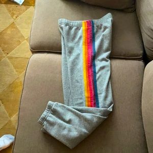 Aviator nation original striped sweatpants size 14 can fit XS